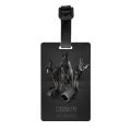 German Shepherd Dog Luggage Tag Custom Baggage Tags Privacy Cover ID Label. 