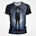 New America Style Men T Shirt The Vampire Diaries Printed Male Short Sleeve Clothes Oversized Casual O Neck Fashion Streetwear.