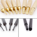 Professional Roll Pin Punch Set & Hammer Accessories with Brass, Steel, Plastic Punches and Interchangeable Hammer Head. 