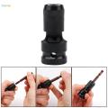 Chuck Impact Wrench Conversion Bit Conversion Head Portable Hardware Drill Chuck Converter Screwdriver Bit for Ratchet Wrench. 