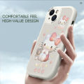 Hontinga for Samsung Galaxy A33 5G Back Cover PU Leather Cute Kitty Phone Case Soft Silicone Edge Mobile Cover. 