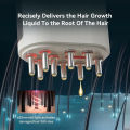 Waterproof Head Scratcher Electric Head Scalp Massager Hair Growth Oil Serum Comb Regrowth Hair Treatment With Red Light Therapy. 