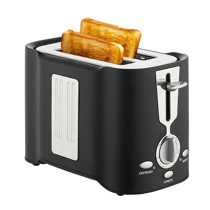 Toaster 2 Extra-Wide Slot,for Bread, Crumb Tray, Black US Plug
