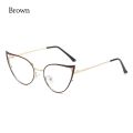 Fashion anti-blue light glasses women men oversized cat eye eyeglasses frame optical computer reading eyewear spectacle.