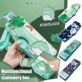 Multi-function Stationery Box Primary School Button Cabinet High Appearance Level Pencil Box For Boys And Girls H8N9. 