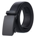 Loveshopping* Men's Automatic Buckle Belt Slip Buckle Business Casual Leather Waist Belt. 