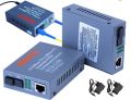 NetLink HTB-1100S Optical Media Converter SC Fibre – 10/100Mbps RJ45 Single Mode – 25KM. 