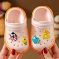 Children's Shoes Summer Kids Hole Shoes Outside Wear Beach Non Slip Soft Soled Boys Slippers Girls Baby Cartoon Sandals.