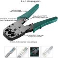 Network Cable Repair Tool Kit Set Rj45 Rj11 Cat6 Cable Tester Test Crimper Crimping Maintenance Stripper Tool Kit.
