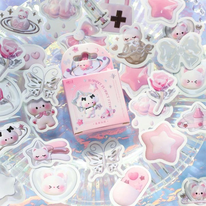 Boxed Sweetheart Cute Cartoon Genie Seal Hand Account Decoration Landscape Goo Card Stickers