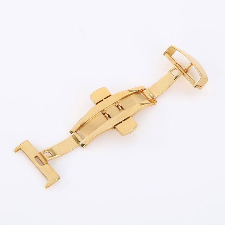 （NEW）Stainless Steel Flip Lock Butterfly Deployment Clasp Watch Deployant Buckle Watch Strap 16mm 18mm 20mm 22mm