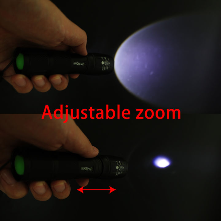 Purple%20White%20Dual%20Light%20Flashlight%20LED%20Ultraviolet%20Torch%20Zoom%20Retractable%20Flashlight%20Lamp%20Fluorescent%20Agent%20Detection%20Flashlight%201Pcs%20-%20Image%205
