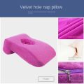Nap Sleeping Face Pillow Foam Slow Rebound Desk with Hollow Design for Down Sleeper Back Support. 