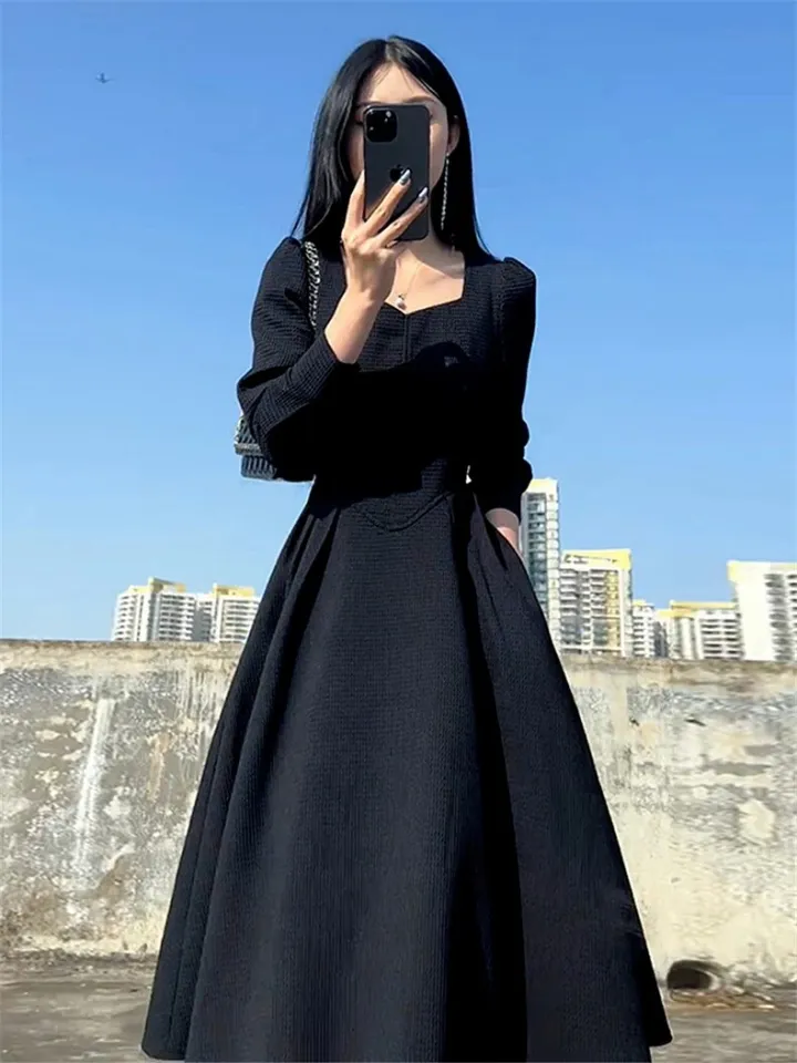 chinese dress ladies Lady Black Tie - Bette Lace Back Draped Maxi Dress main image 0