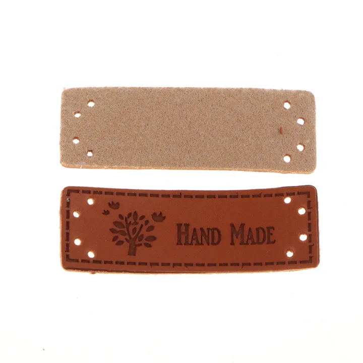 20pcs/Pack%20Leather%20Handmade%20Label%20Patches%20Tags%20DIY%20Sew%20Clothes%20Crafts%20-%20Image%205