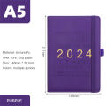2024 Notebook Agenda A5 Portable Diary Journal for Office School Work Personal Creativity Student. 
