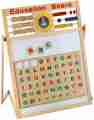 Educational Learning Board Multipurpose Double-Sided Magnetic Wooden Writing Board. 
