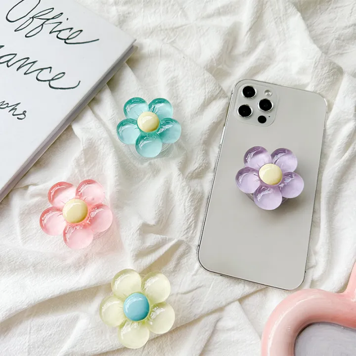 Cute%203D%20Flower%20Bow%20Mobile%20Phone%20Grip%20%7C%20Small%20Fresh%20Ins%20Style%20Airbag%20Bracket%20%7C%20Retractable%20Pop%20Socket%20Ring%20Holder%20-%20Image%205