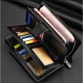 Long Leather Card Holder Wallet For Men And Women Long Purse High Quality Wallets - Wallet For Men - Money Bag For Men. 