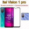 itel Vision 1 pro Screen Protector 2in1 Combo 1 Screen protector 1 Camera Protector. 