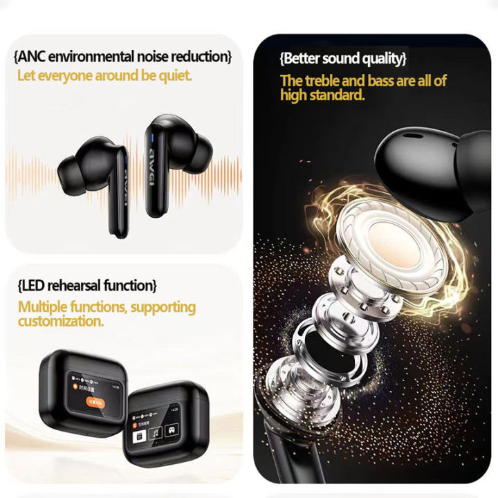 Awei%20T56%20ANC%20TWS%20Earphone%20With%20Touch%20LED%20Screen%20V5.4%20Wireless%20Bluetooth%20Earbuds%20-%20Image%206