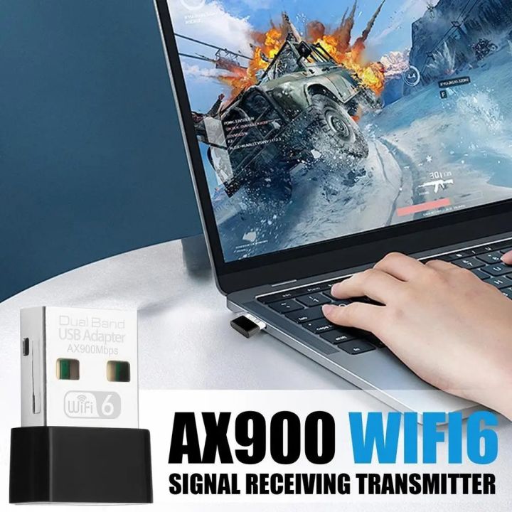 AX900%20WiFi%206%20USB%20WiFi%20Adapter%20802.11AX%20Wireless%20WiFi%20Dongle%20Dual%20Band%202.4G/5GHz%20Network%20Card%20Driver%20Free%20For%20Win10/11%20-%20Image%203