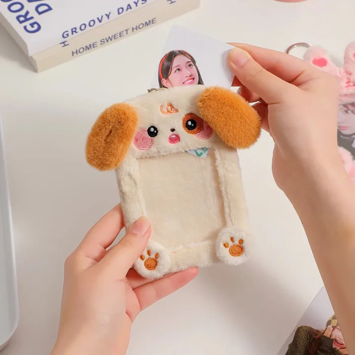 Kawaii%20Plush%20Photocard%20Holder%20Rabbit%20Bear%20Cat%20Kpop%20Idol%20Photo%20Card%20Holder%20Girl%20Cute%20Keychain%20ID%20Credit%20Bank%20Protector%20Stationery%20-%20Image%206