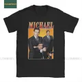 Michael Scott Homage The Office Men T Shirts Tv Series Dwight Schrute Jim Halpert Tees Short Sleeve T-Shirts Cotton Plus Size. 