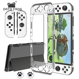 Bilashmart 【Best value for money】 DATA FROG Transparent Case for Nintendo Switch, OLED Console, PC , Nintendo Switch Accessories