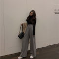 2022 Spring Suit Pants Female Solid Wide Leg Pants Women Full Length Pants Ladies High Quality simple Casual Straight Pants Superman. 