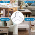 4Pcs Baby Bump-proof Table Corner Transparent Protective Cover T-shaped Transparent Anti-collision Sticker for Children Table Corner.