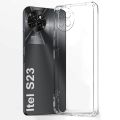 For itel S23 Clear Cover Soft Thin Anti-Scratches Crystal Case(Transparent) (Back Case Cover. 