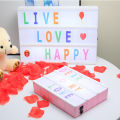 A4 A5 A6 Size LED Combination Night Light Box Lamp DIY Black/Colorful Letters Cards USB AA Battery Cinema Lightbox White Pink. 