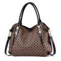 Fashion Large Soft Leather Ladies Bag European and American Retro Ladies Large Capacity Shoulder Handbag PU Material.