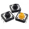 5pcs Switches B3F-4055 Square Head Momentary Push Button Switch 12x12x7.3mm 4P 4Pin On Off Panel Momentary Tactile Tact Push Button Switch Self Reset DIP Push Switches.