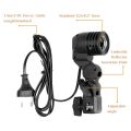 1.8m Cable Cord Light Bulb Stand E26 / E27 AC Socket Lamp Holder with Umbrella Holder Photography Light Bulb Mount for Photo. 