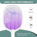 Weidasi WD-963 Moed Multifunction Electric Swatter Lsquito Rechargeable Bat with Lure Light Insect bugs Lamp Stand Holder USB Charging Cable Includithium Ion Battery WD-963.