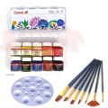 Combo Acrylic Paint Color and Brush Set.