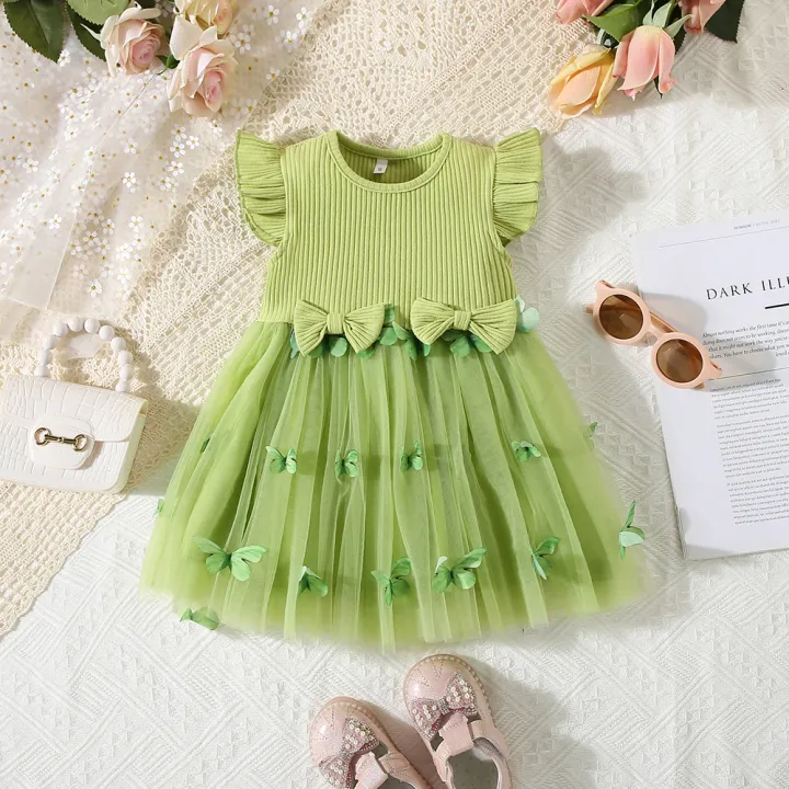 %E3%80%90Prime%20deal%E3%80%91%20Summer%20New%20Baby%20Girls%20Dress%20Small%20Flying%20Sleeve%20Round%20Neck%20Butterfly%20Pattern%20Mesh%20Dress%20Sweet%20Princess%20Dress%20Birthday%20Party%20Team%20Dress%20-%20Image%203