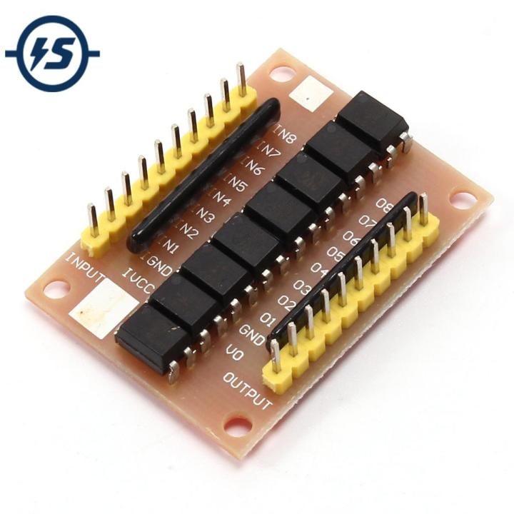 12V 8 Channel Optocoupler Isolation Board High Level Trigger Isolated Module Positive Phase Amplification Plate 50mA