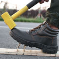 Diansen Indestructible Boots Steel Toe Anti-smash Safety Work Shoes For Men Women Waterproof Work Leather Shoes Non-slip Shoes BunnyGarden.