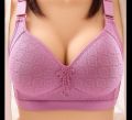 Wireless Padded Push Up Grid Bra Brassiere Underwear. 