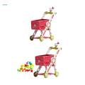 Mini Shopping Cart Toy for Kids Supermarket Trolley Shopping Cart for Age 3 4 5 Boys Girls.