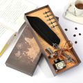 1 Set Retro Writing Pen Vintage Calligraphy Feather Dip Pen Writing Ink Set - 286849133. 