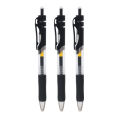 Chenguang same style press gel pen 0.5mm black student Xi ballpoint pen conference pen office supplies. 