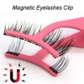 1Pcs Professional Magnetic Eyelashes Extension Applicator Stainless Steel False Eyelashes Curler Tweezer Clip Clamp Makeup Tool. 