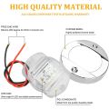 NCANRUI 4Pcs Marine Boat Interior Lights,12V LED Boat Deck Courtesy Light 3Inch Round White 6 LED Stern Transom Anchor Light. 