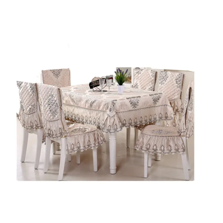 Cross-border%20dining%20chair%20cover%20Tablecloth%20Wholesale%20dining%20chair%20cushion%20Backrest%20tablecloth%20Dining%20table%20and%20chair%20thirteen%20piece%20set%20Restaurant%20household%20-%20Image%205