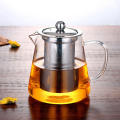 Upscaled Quality - 450ML/550ML/750ML Heat Resistant Glass Teapot Jug With Infuser Coffee Tea Leaf Herbal Pot - Innovative Design. 