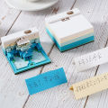 【Wireless】 3D Sticky Notes Creative Hand-tear Paper Carving Craft Home Office Desktop Decor Layor.
